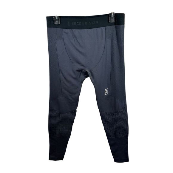 Mens Second Skin Black 7/8 Length Compressions Pants Size XL - Picture 4 of 10